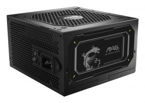 Power Supply MSI MAG A850GL PCIE5 II 850 Watts Efficiency 80 PLUS GOLD PFC Active MAGA850GLPCIE5II