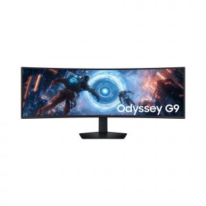 LCD Monitor SAMSUNG LS49FG910EUXEN 49" Gaming/Curved Swivel Height adjustable Tilt Matte Panel VA 5120x1440 32:9 144Hz 1 ms Colour Black