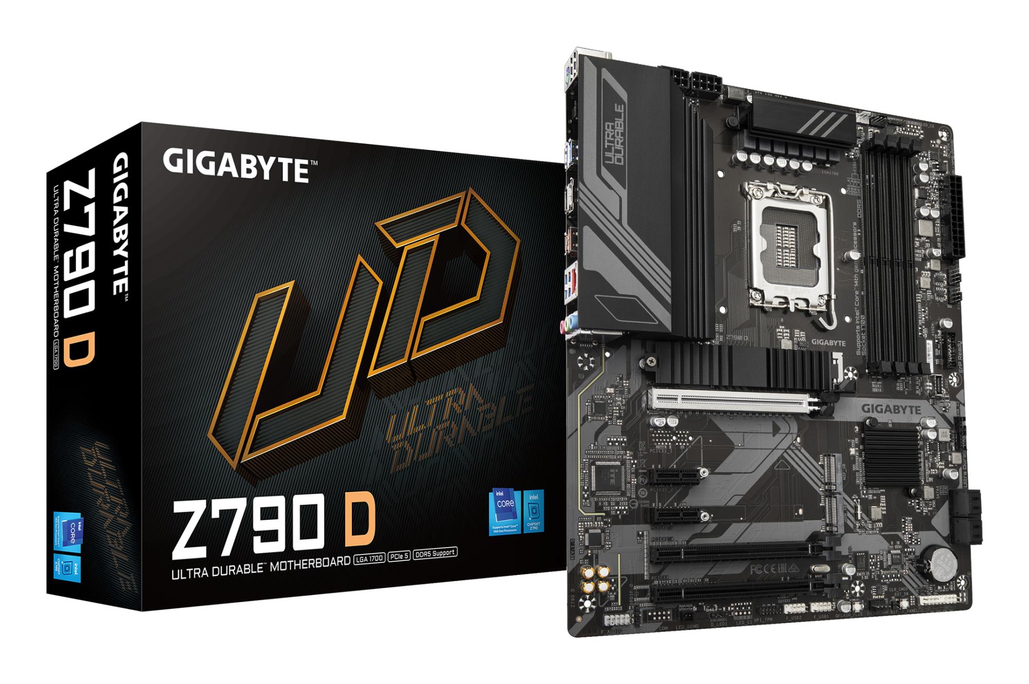 Mainboard GIGABYTE Intel Z790 LGA1700 ATX Memory DDR5 Memory slots 4 Z790D1.2