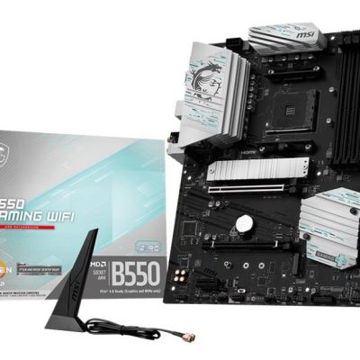 Mainboard MSI AMD B550 Socket AM4 ATX RAM DDR4-SDRAM 4xSlots Wi-Fi Yes Bluetooth Yes 2xNumber of M.2 (M) slots B550GAMINGWIFI
