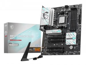 Mainboard MSI AMD B840 SAM5 ATX Memory slots 4 5xPCI-Express 16x 2xM.2 1xHDMI 1xAudio-In 1xAudio-Out 1xMicrophone 4xUSB 2.0 3xUSB 3.2 1xUSB-C 1xRJ45 B840GAMINGPLUSWIFI