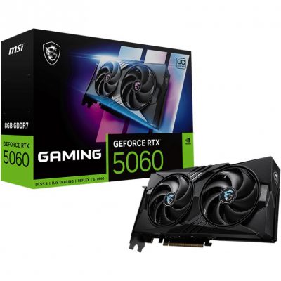 Graphics Card MSI NVIDIA GeForce RTX 5060 8 GB GDDR7 128 bit PCI Express x16 5.0 Active RTX50608GGAMINGOC