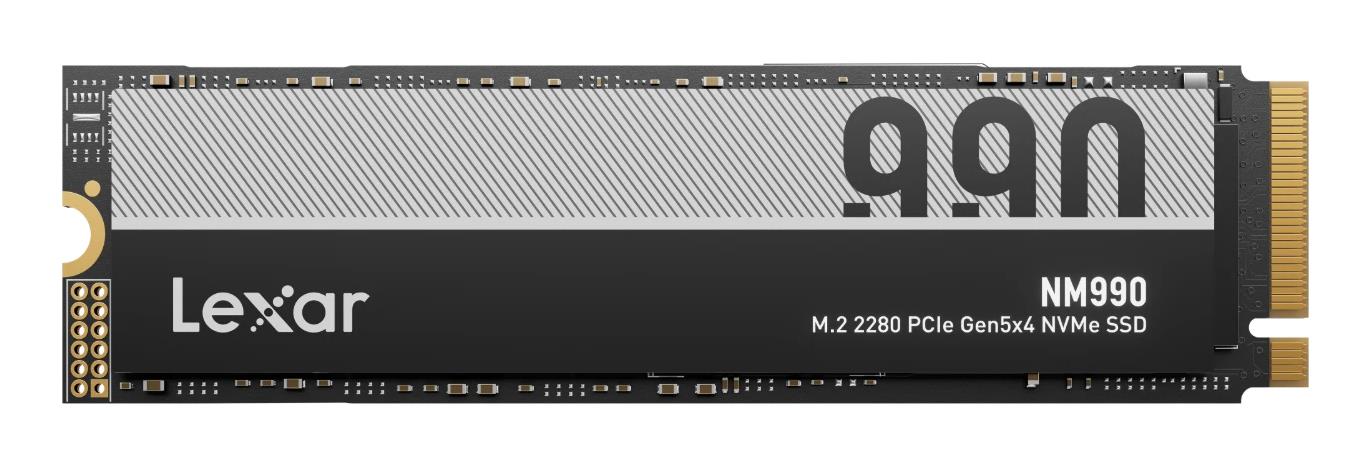 SSD LEXAR NM990 4TB M.2 NVMe Write speed 11000 MBytes/sec Read speed 14000 MBytes/sec 2.45mm TBW 750 TB MTBF 1500000 hours LNM990X004T-RNNNG