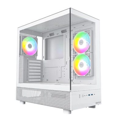 Case MONTECH XR MidiTower Not included ATX MicroATX MiniITX Colour White XR(W)