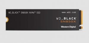 SSD SANDISK Black SN850X 4TB M.2 NVMe Write speed 6600 MBytes/sec Read speed 7300 MBytes/sec WDBB9G0040BNC-WRSN