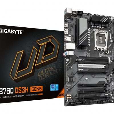 Mainboard GIGABYTE Intel B760 Express LGA1700 ATX Memory DDR5 Memory slots 4 B760DS3HGEN5