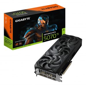 Graphics Card GIGABYTE NVIDIA GeForce RTX 5070 Ti 16 GB GDDR7 256 bit PCIE 5.0 16x Triple slot Fansink GV-N507TWF3OC-16GD1.0
