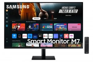 LCD Monitor SAMSUNG 32" Smart Panel VA 3840x2160 16:9 60 Hz 4 ms Colour Black LS32DM702UUXDU