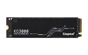 SSD KINGSTON KC3000 512GB M.2 NVMe 3D TLC Write speed 3900 MBytes/sec Read speed 7000 MBytes/sec TBW 400 TB MTBF 1800000 hours SKC3000S/512G