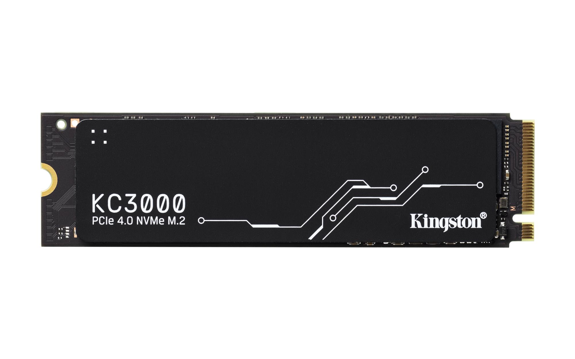 SSD KINGSTON KC3000 512GB M.2 NVMe 3D TLC Write speed 3900 MBytes/sec Read speed 7000 MBytes/sec TBW 400 TB MTBF 1800000 hours SKC3000S/512G