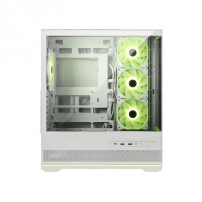 Case MSI MAG PANO 110R PZ / WHITE MidiTower Case product features Transparent panel Not included Colour Black MAGPANO110RPZWHITE