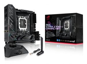 Mainboard ASUS Intel Z790 MiniITX Memory DDR5 Memory slots 2 1xPCI-Express 5.0 16x 2xM.2 1xHDMI 2xUSB 2.0 4xUSB 3.2 1xUSB-C 2xUSB-C w/Thunderbolt 1xRJ45 ROGSTRIXZ790-IGAMWIFI