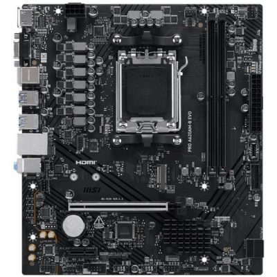 Mainboard MSI AMD A620A Socket AM5 ATX RAM DDR5-SDRAM 2xSlots 4xNumber of M.2 (M) slots PROA620AM-BEVO