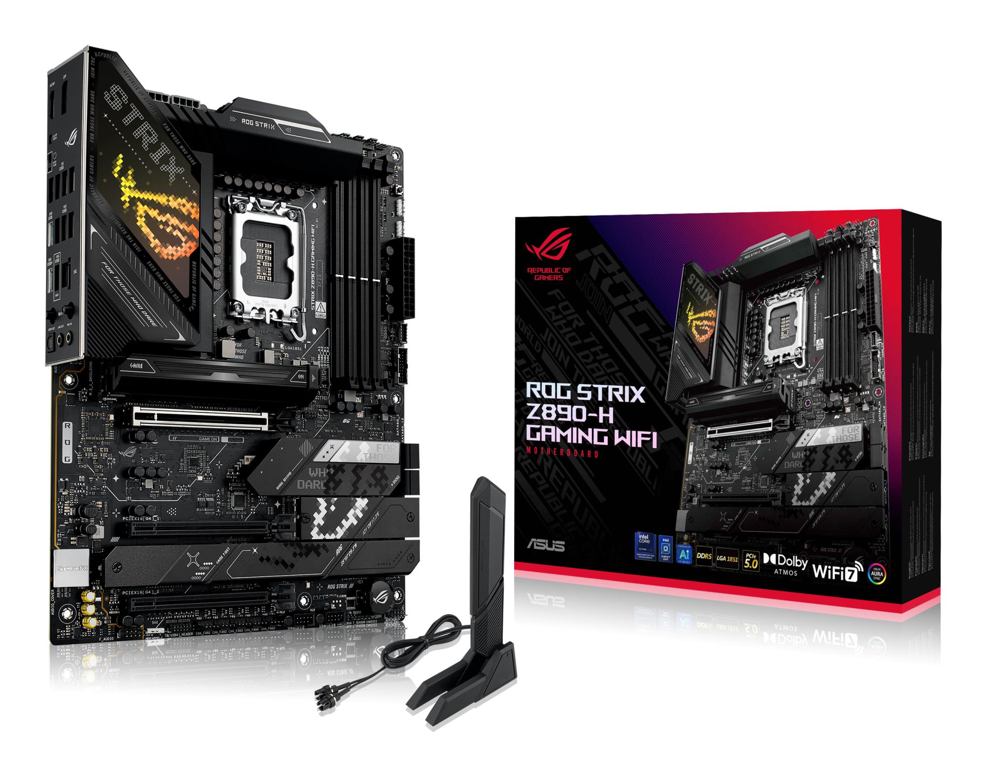 Mainboard ASUS Intel Z890 LGA1851 ATX Memory DDR5 Memory slots 4 ROGSTRIXZ890-HGAMWIFI