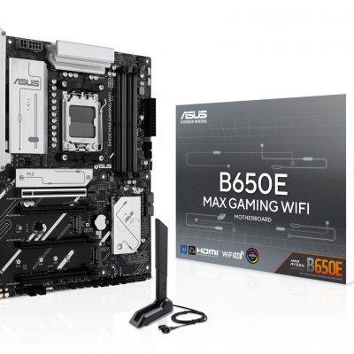 Mainboard ASUS AMD B650 SAM5 ATX Memory DDR5 Memory slots 4 2xPCI-Express 3.0 16x 1xPCI-Express 4.0 16x 1xPCI-Express 5.0 16x 3xM.2 1xHDMI 1xDisplayPort 2xUSB 2.0 5xUSB 3.2 1xUSB-C 1xRJ45 3xAudio port B650EMAXGAMINGWIFI