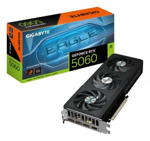 Graphics Card GIGABYTE NVIDIA GeForce RTX 5060 2550 MHz 8 GB GDDR7 128 bit PCI Express 5.0 Active GV-N5060EAGLEMAXOC-8GD