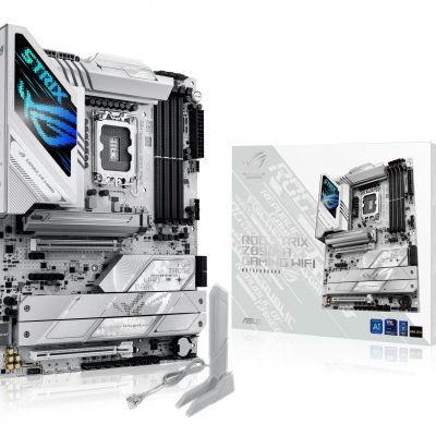 Mainboard ASUS Intel Z890 LGA1851 ATX Memory DDR5 Memory slots 4 1xPCI-Express 4.0 16x 1xPCI-Express 5.0 16x 5xM.2 1xHDMI 1xDisplayPort 1xAudio-In 1xAudio-Out 2xUSB 3.0 5xUSB 3.1 1xUSB-C 2xUSB-C w/Thunderbolt 1xOptical S/PDIF 1xRJ45 ROGSTRIXZ890-AGAMWIFI