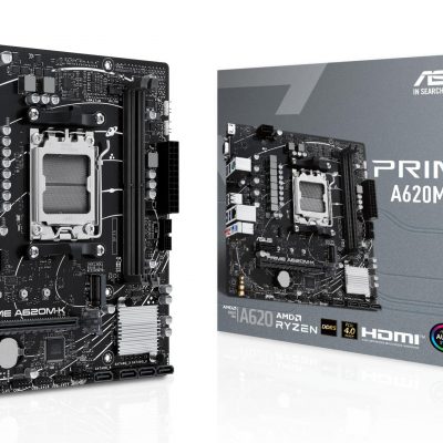 Mainboard ASUS AMD A620 Micro-ATX Memory DDR5 Memory slots 2 1xPCI-Express 3.0 1x 1xPCI-Express 4.0 16x 1xM.2 1x15pin D-sub 1xHDMI 2xUSB 2.0 4xUSB 3.2 1xPS/2 1xRJ45 3xAudio port PRIMEA620M-K