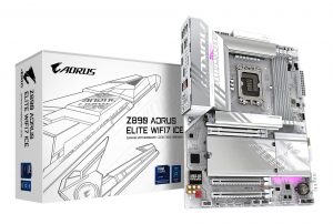 Mainboard GIGABYTE Intel Z890 LGA1851 ATX Memory DDR5 Memory slots 4 2xPCI-Express 4.0 4x 1xPCI-Express 5.0 16x 4xM.2 1xDisplayPort 4xUSB 2.0 5xUSB 3.2 1xUSB-C w/Thunderbolt 1xOptical S/PDIF 1xRJ45 2xAudio port Z890AELITEWF7ICE