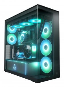 Case ARCTIC EATX Black Midi Tower PC Xtender VG (Mirror Black) ACPCC00019A