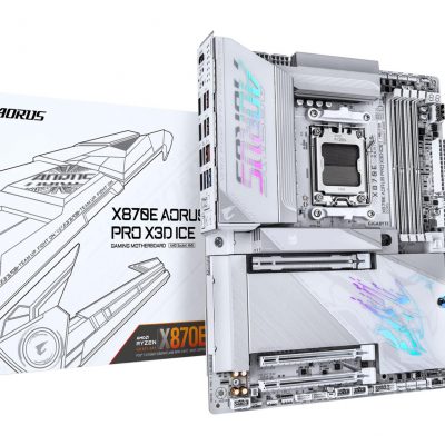 Mainboard GIGABYTE AMD X870E Socket AM5 ATX RAM DDR5-SDRAM 4xSlots Wi-Fi Yes Bluetooth Yes 4xNumber of M.2 (M) slots X870E A PRO X ICE X870EAPROXICE