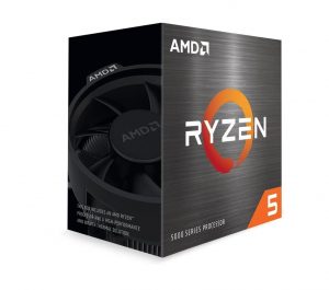 CPU AMD Desktop Ryzen 5 5500 Cezanne 3600 MHz Cores 6 16MB Socket SAM4 65 Watts BOX 100-100000457BOX