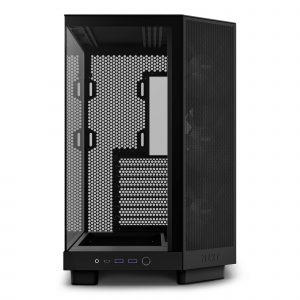 Case NZXT H6 Flow RGB MidiTower Case product features Transparent panel Not included ATX MicroATX MiniITX Colour Black CC-H61FB-R1