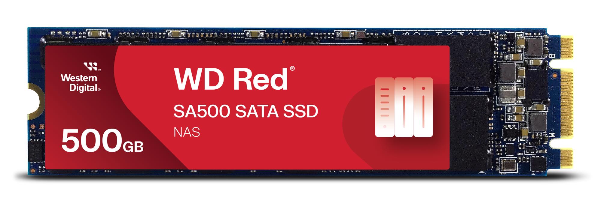 SSD SANDISK 350xTBW rating MTBF 1750000 h Read speed 560 MB/s Write speed 530 MB/s Serial ATA III M.2 500 GB POWERED BY SANDISK Red SA500 WDS500G1R0B