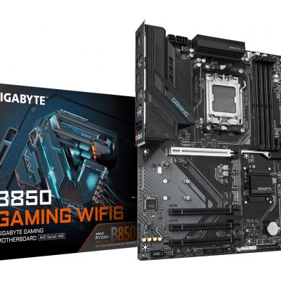 Mainboard GIGABYTE AMD B850 SAM5 ATX Memory DDR5 Memory slots 4 4xPCI-Express 16x 3xM.2 1xHDMI 1xDisplayPort 1xAudio-In 1xAudio-Out 1xMicrophone 4xUSB 2.0 4xUSB 3.2 1xUSB-C 1xPS/2 1xRJ45 B850GAMINGWF6