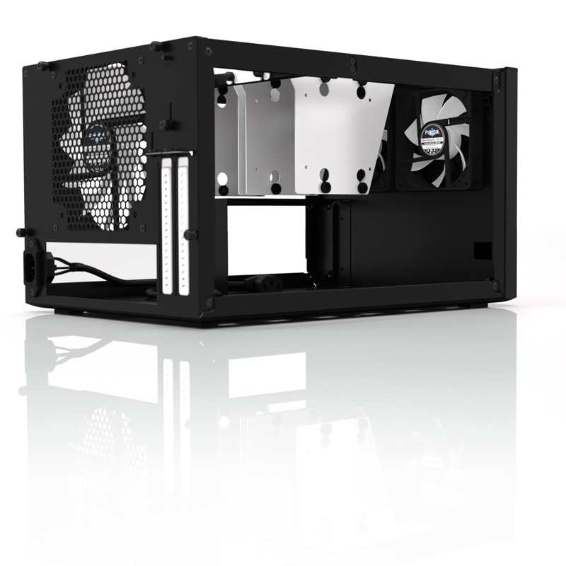 Fractal Design NODE 304 2 – USB 3.0 (Internal 3.0 to 2.0 adapter included)1 – 3.5mm audio in (microphone)1 – 3.5mm audio out (headphone)Power button with LEDHDD LED Black - Image 3