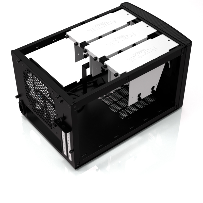 Fractal Design NODE 304 2 – USB 3.0 (Internal 3.0 to 2.0 adapter included)1 – 3.5mm audio in (microphone)1 – 3.5mm audio out (headphone)Power button with LEDHDD LED Black - Image 4