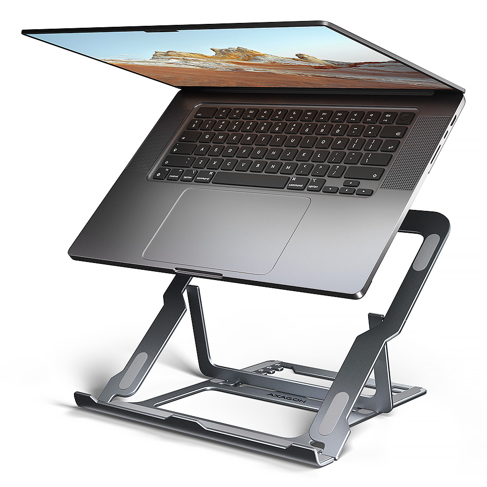 NB ACC STAND 10"-17.3"/ALUMINUM GREY STND-LAG AXAGON