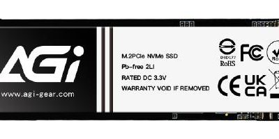 SSD AGI TECHNOLOGY 1200xTBW rating MTBF 1600000 h Read speed 3200 MB/s Write speed 1700 MB/s NVMe Yes PCI Express 3.0 M.2 2000 GB AGI2T0GIMAI298-CB