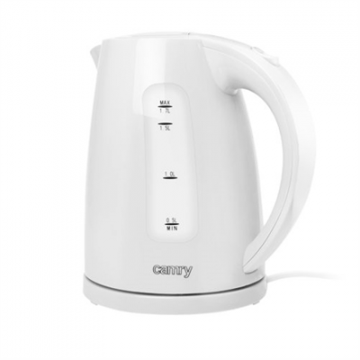 Camry Kettle CR 1255 Standard 2200 W 1.7 L Plastic 360° rotational base White