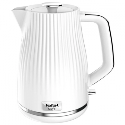 TEFAL Electric Kettle KO250130 Electric 2400 W 1.7 L Plastic 360° rotational base White