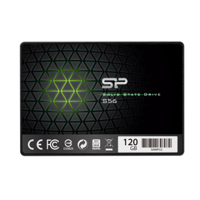 Silicon Power S56 120 GB SSD form factor 2.5" Solid-state drive interface SATA Read speed 460 MB/s Write speed 360 MB/s