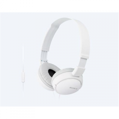 Sony MDR-ZX110APW.CE7 Wired On-Ear Microphone White