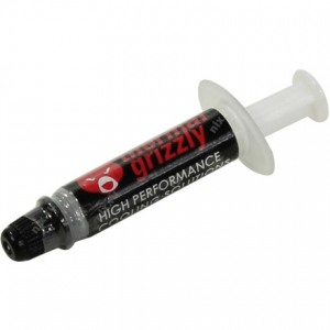 Thermal Grizzly Thermal grease "Kryonaut" 1g universal Thermal Conductivity: 12,5 W/mk * Thermal Resistance: 0,0032 K/W * Electrical Conductivity: 0 pS/m * Viscosity : 130-170 Pas * Specific Weight : 3,7g/cm3 * Temperature : -200 °C / +350 °C W