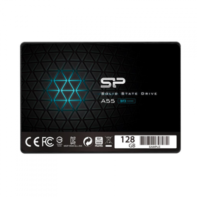 Silicon Power A55 128 GB SSD form factor 2.5" Solid-state drive interface SATA Read speed 550 MB/s Write speed 420 MB/s