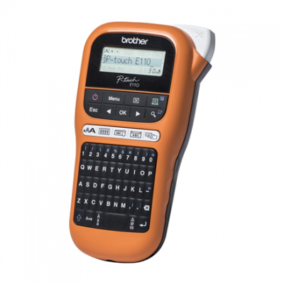 Brother PTE110VP Thermal Label Printer Orange
