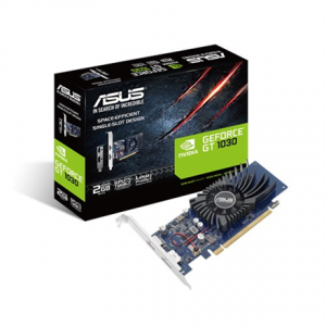 Asus NVIDIA 2 GB GeForce GT 1030 GDDR5 HDMI ports quantity 1 PCI Express 3.0 Memory clock speed 6008 MHz Processor frequency 1266 MHz