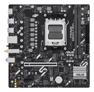 Mainboard ASUS AMD B850 Socket AM5 micro ATX RAM DDR5-SDRAM 2xSlots Wi-Fi Yes Bluetooth Yes 2xNumber of M.2 (M) slots PRIMEB850M-FWIFI