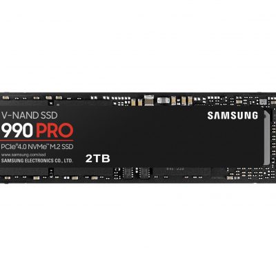 SSD SAMSUNG 990 PRO 2TB M.2 PCIE NVMe MLC Write speed 6900 MBytes/sec Read speed 7450 MBytes/sec 2.3mm TBW 1200 TB MTBF 1500000 hours MZ-V9P2T0BW