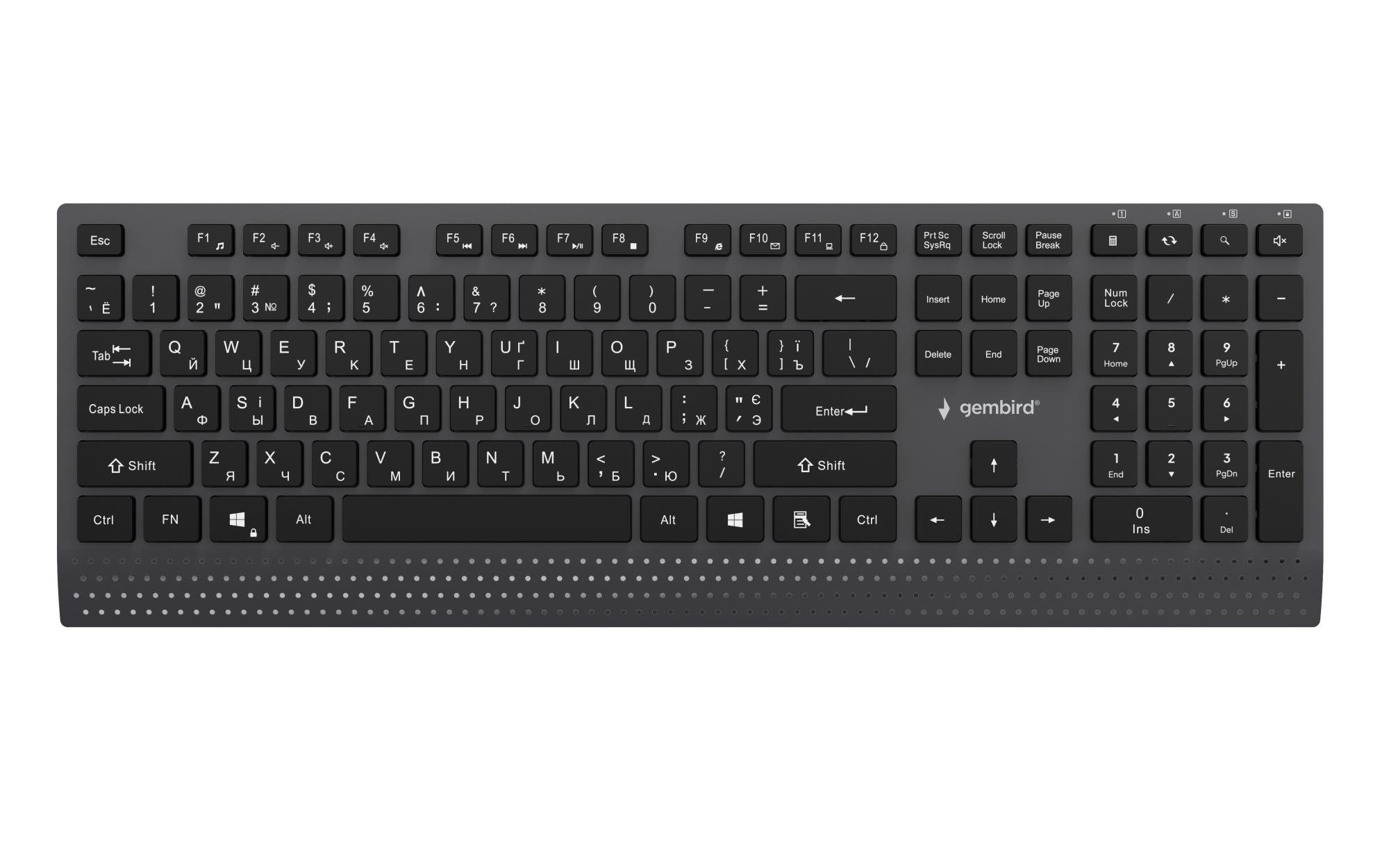 KEYBOARD MULTIMEDIA USB CYRILL/BLACK KB-MCH-06-CYRL GEMBIRD