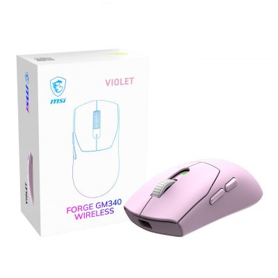 MOUSE USB OPTICAL WRL GAMING/FORGE GM340 WRL VIOLET MSI