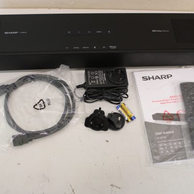 SALE OUT. Sharp 2.0.2 Compact Dolby Atmos Soundbar HT-SB700 140 W DEMO Bluetooth Black Wireless connection