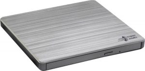 H.L Data Storage Ultra Slim Portable DVD-Writer GP60NS60 Interface USB 2.0 DVD±R/RW CD read speed 24 x CD write speed 24 x Silver Desktop/Notebook