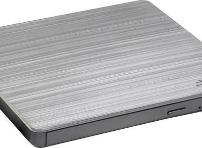 H.L Data Storage Ultra Slim Portable DVD-Writer GP60NS60 Interface USB 2.0 DVD±R/RW CD read speed 24 x CD write speed 24 x Silver Desktop/Notebook