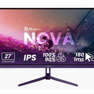 Arozzi Nova 27 " IPS QHD 16:9 180 Hz 1 ms 2560 x 1440 pixels 350 cd/m² HDMI ports quantity 2 Purple