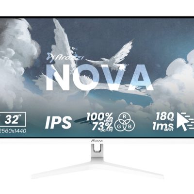 Arozzi Nova 32 " IPS QHD 16:9 180 Hz 1 ms 2560 x 1440 pixels 300 cd/m² HDMI ports quantity 2 White